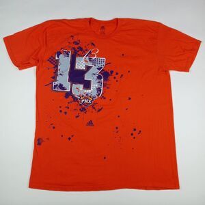ADIDAS Phoenix Suns T-Shirt Steve Nash #13 NBA Basketball Men's Size XL Orange